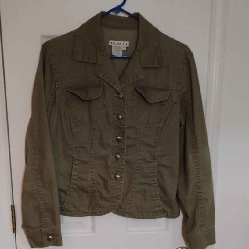 Ami Khaki Women's Utility Jacket